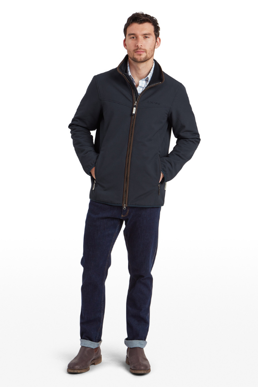 An image of the Schoffel Burrough Jacket in Navy.