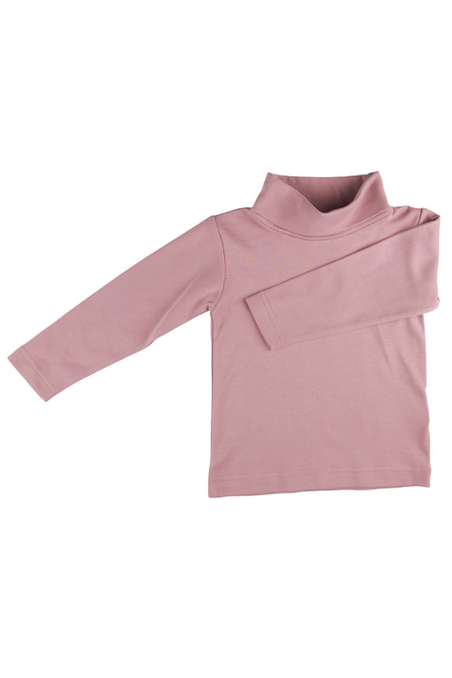 An image of the Pigeon Organics Polo Neck Top in Pink.