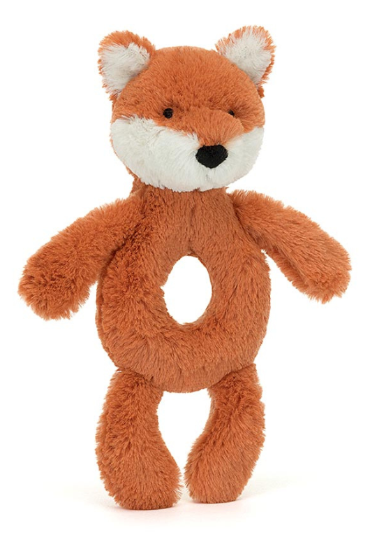 Jellycat Bashful Fox Cub Ring Rattle