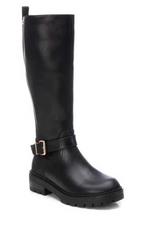 An image of the Xti Heeled Boots in Black.