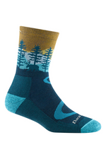 An image of the Darn Tough Northwoods Micro Crew Midweight Hiking Socks in Dark Teal.