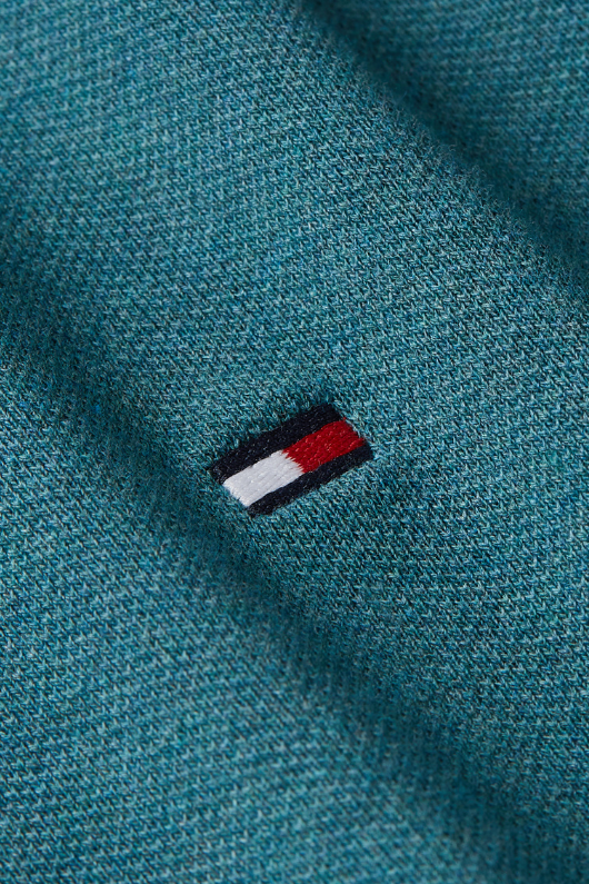 An image of the Tommy Hilfiger 1985 Regular Fit Polo Shirt in Green Heather.