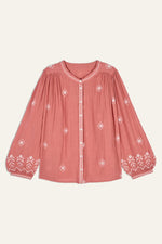 An image of the BA&SH Duha Shirt in Pink Blush.