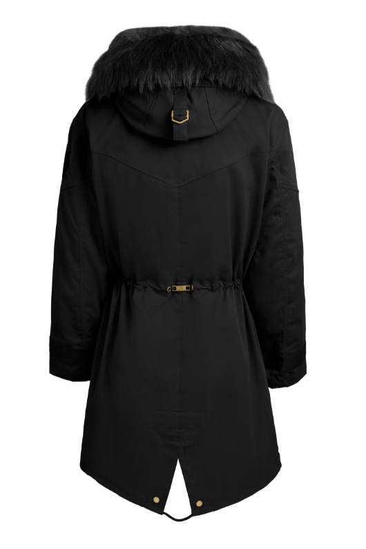 An image of the Fairfax & Favor Libby Parka in Black.