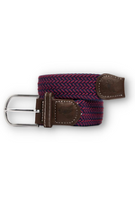 An image of the Swole Panda Zigzag Woven Belt in Blue/Red.