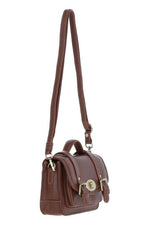 An image of the Ashwood Leather Leather Handbag With Twist Lock in the colour Tan.