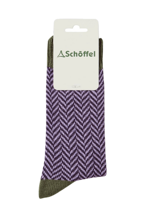 An image of the Schoffel Ladies Halkirk Socks in Cedar.