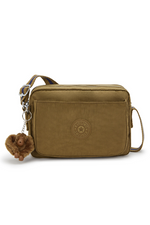 An image of the Kipling Abanu M crossbody bag in Dry Laurel.