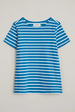 An image of the Seasalt Sailor T-Shirt in the colour Breton Sailboats Chalk.
