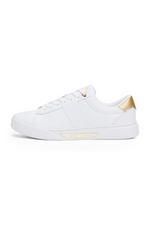 An image of the Tommy Hilfiger Chic Panel Court Sneakers in White.