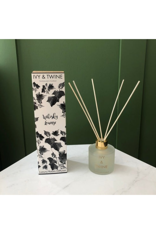 An image of the Ivy & Twine Reed Diffuser in the scent Whisky Lounge.