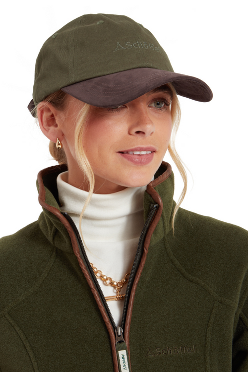 An image of the Schoffel Thurlestone Cap in Olive.