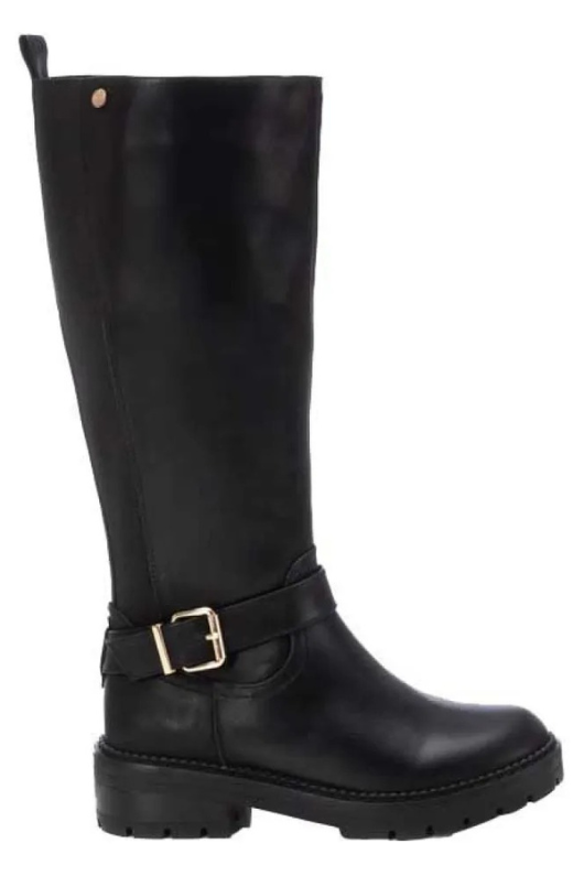 An image of the Xti Heeled Boots in Black.