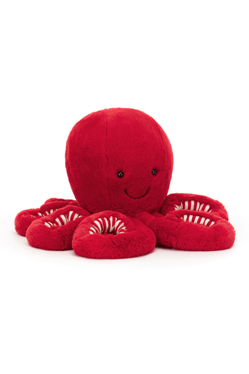 An image of the Jellycat Cranberry Octopus Large.