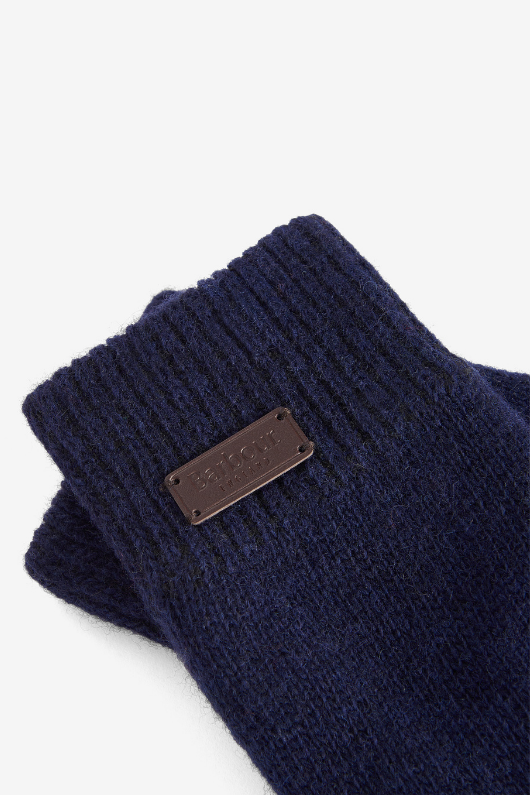 An image of the Barbour Carlton Gloves in Navy.