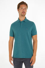 An image of the Tommy Hilfiger 1985 Regular Fit Polo Shirt in Green Heather.