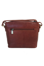 An image of the Nova Leathers Crossbody Bag in Cognac.