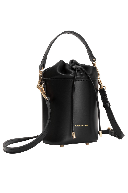 An image of the Every Other Solara Bucket Bag in Black.