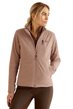 An image of the Ariat Rion StretchShell Jacket in Twilight Mauve.