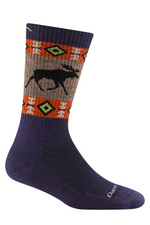 An image of the Darn Tough Vanna Grizzle Boot Midweight Hiking Socks in Blackberry.