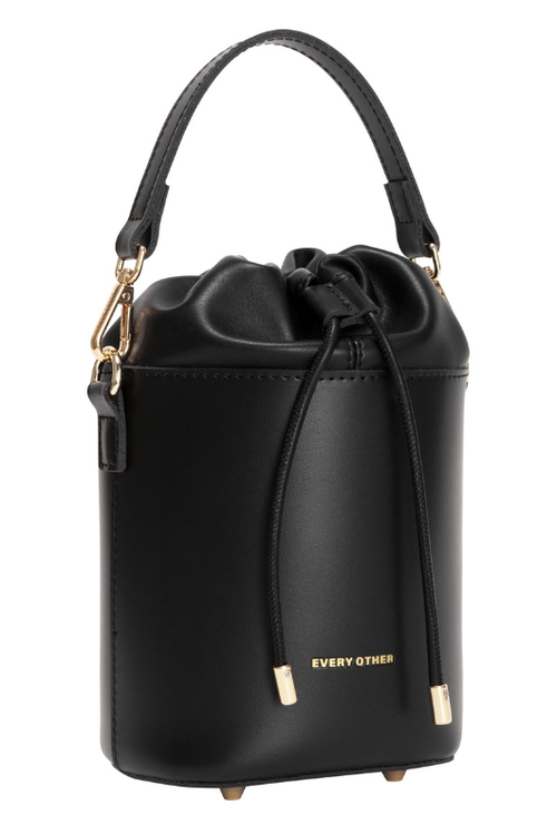 An image of the Every Other Solara Bucket Bag in Black.