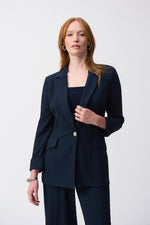 An image of the Joseph Ribkoff Seersucker Blazer in