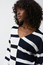 An image of the Joseph Ribkoff Striped Tunic