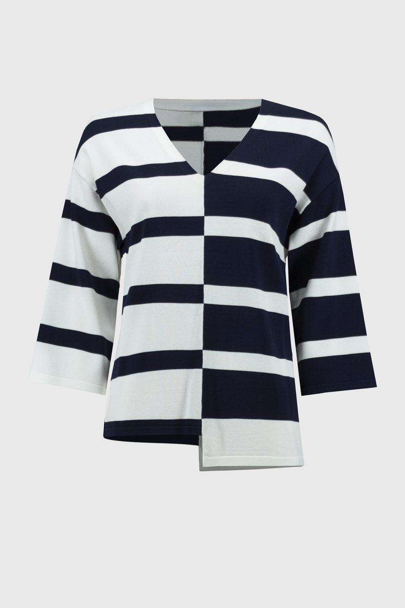 An image of the Joseph Ribkoff Striped Tunic