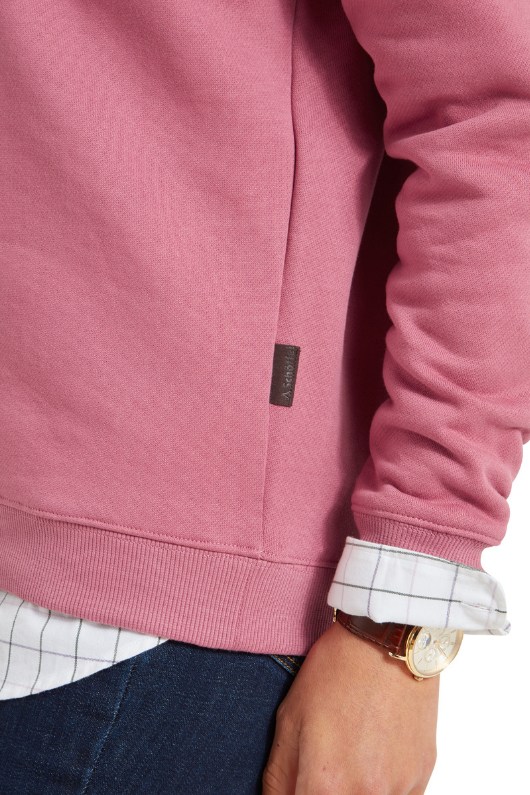 An image of the Schoffel Sennen Cove Sweatshirt in Dark French Rose.