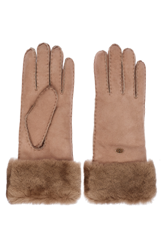 An image of the EMU Australia Apollo Bay Sheepskin Gloves in Mushroom.