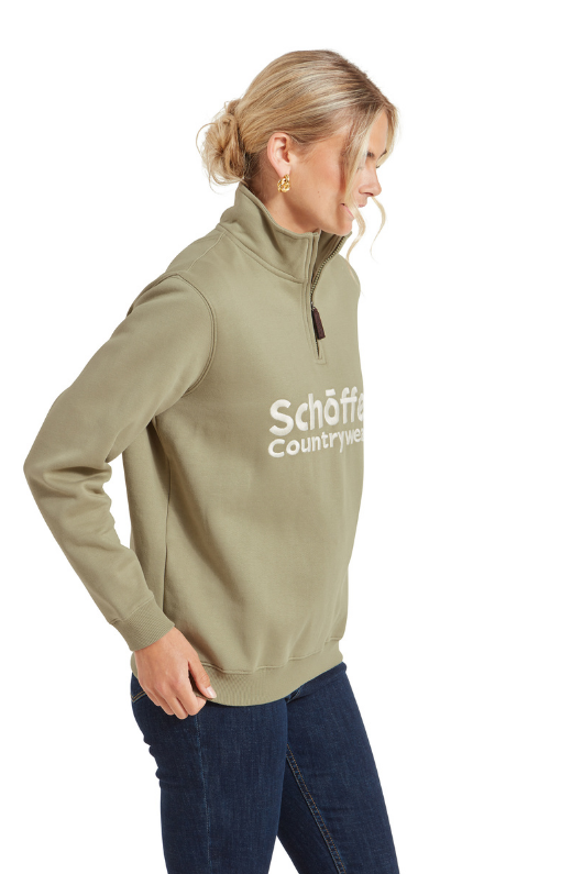 An image of the Schoffel St Issey Sweatshirt in Light Sage.