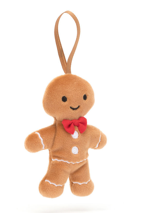 An image of the Jellycat Festive Folly Gingerbread Fred.