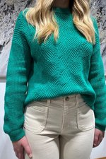 An image of the Emme Relax Sweater in Green.