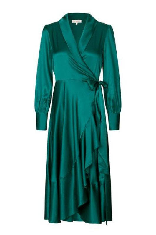 An image of the Dea Kudibal Vitahdea Wrap Dress in Myrtle.