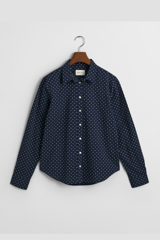 An image of the Gant Dot Print Cotton Voile Shirt