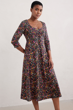 An image of the Seasalt 3/4 Sleeve Secret Cove Dress in Multi,