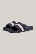 Global Stripe Topstitch Pool Slides