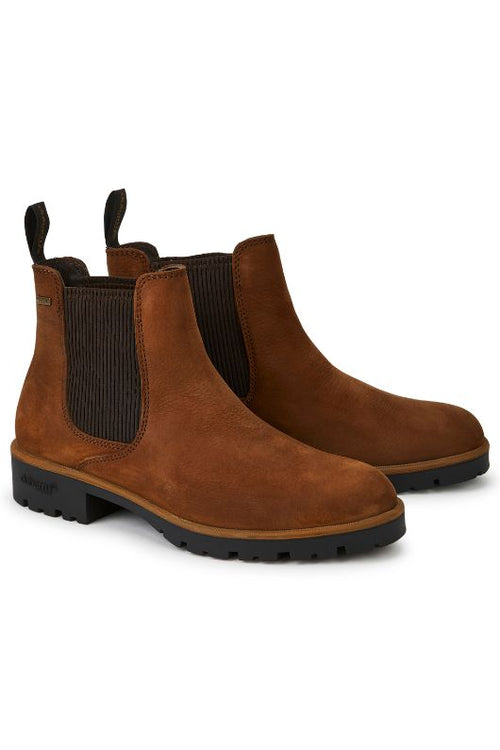 An image of the Dubarry Clonliffe Chelsea Boots in the colour Walnut.