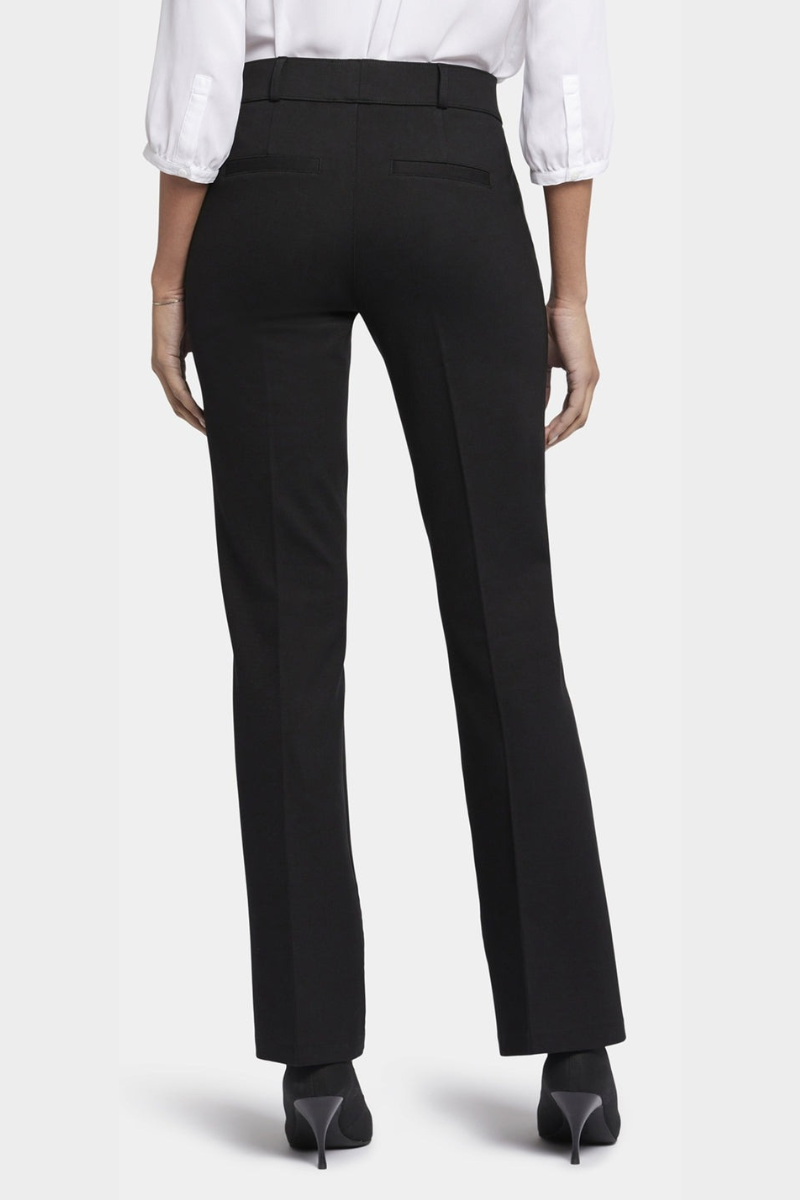 An image of the NYDJ Pull-On Flared Jeans in Black.