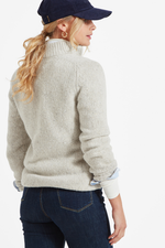 An image of the Schoffel Aviemore Alpaca Mix 1/4 Zip in Ivory.