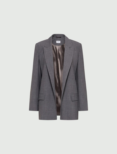 An image of the Marella Mirna Jacket in Melange Grey.