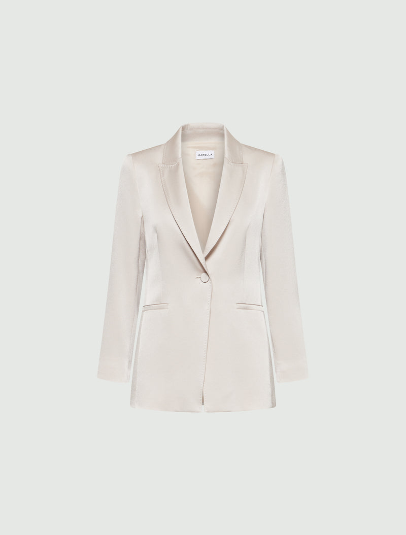 An image of the Marella Carrara Jacket in Stone.