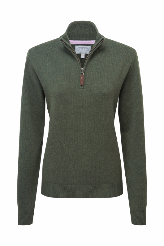 An image of the Schoffel Pateley Jumper in Dark Cedar.