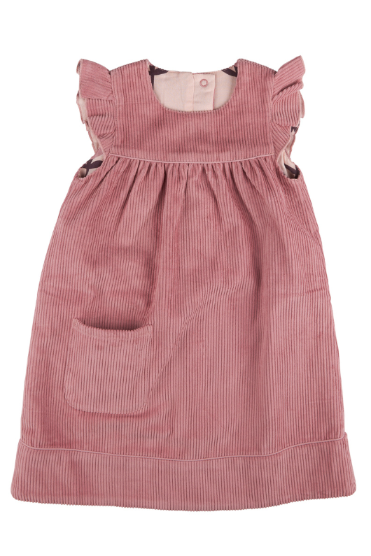 An image of the Pigeon Organics Winter Shift Dress in Pink.