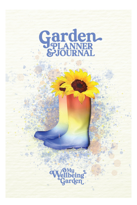 An image of the My Wellbeing Garden Planner & Journal in the style Wellies.