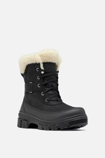 An image of the SOREL Torino V Parc Waterproof Snow Boots in Black Sea Salt.