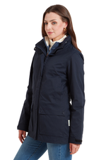 An image of the Schoffel Edith Jacket in True Navy.