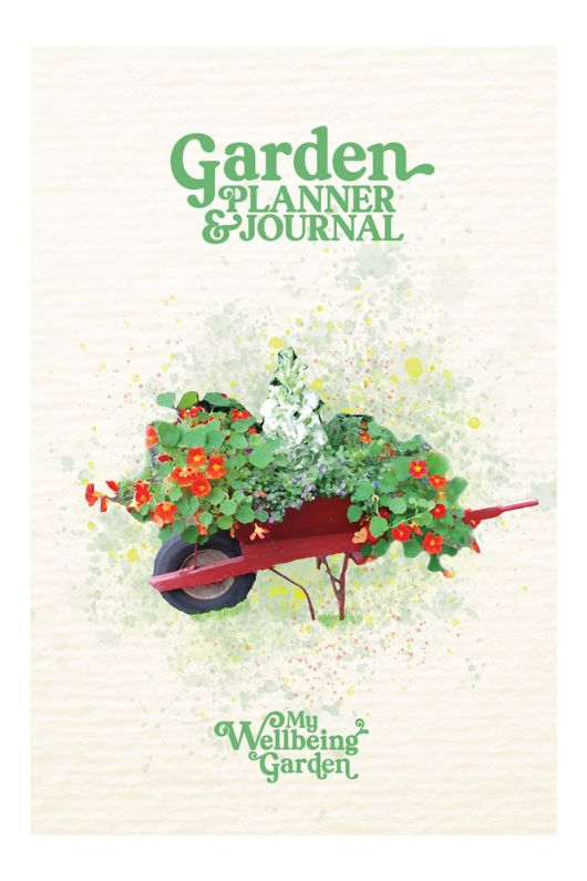 An image of the My Wellbeing Garden Planner & Journal in the style Wheelbarrow.