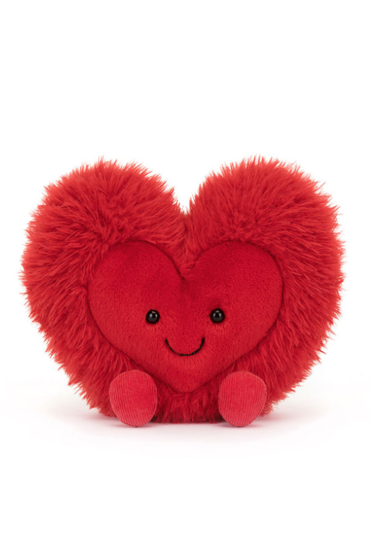 An image of the Jellycat Amuseables Beatie Heart Large.