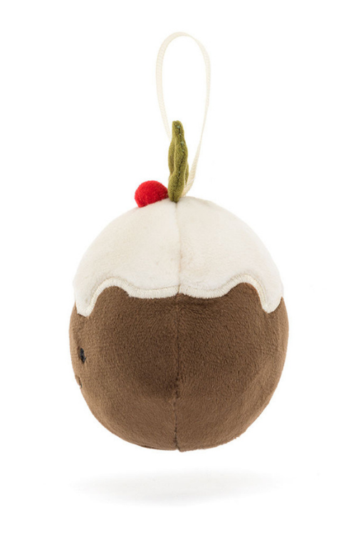 An image of the Jellycat Festive Folly Christmas Pudding.